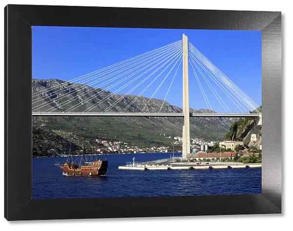 Franjo Tudjman bridge, Dubrovnik, Dalmatia, Croatia