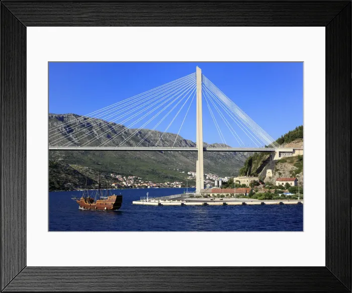 Framed Print : Franjo Tudjman bridge, Dubrovnik, Dalmatia, Croatia Framed Print : Franjo Tudjman bridge, Dubrovnik, Dalmatia, Croatia