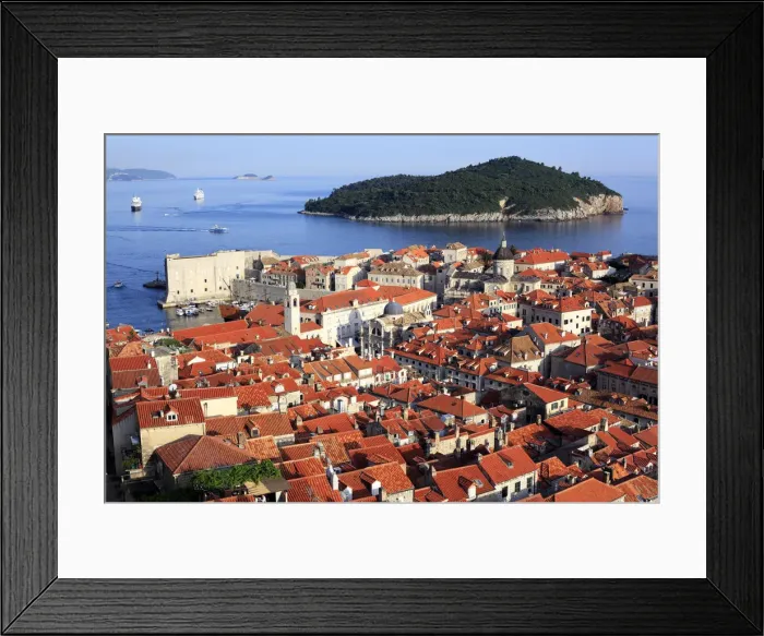 Framed Print : Dubrovnik, Dalmatia, Croatia Framed Print : Dubrovnik, Dalmatia, Croatia