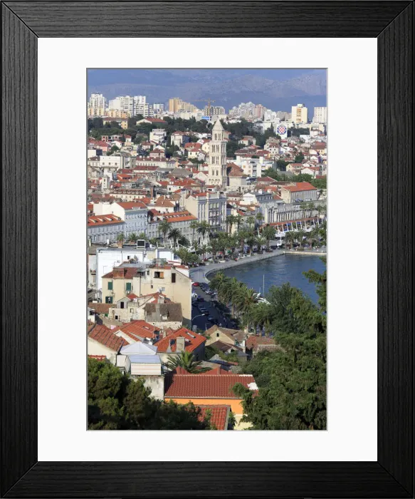 Framed Print : Cityscape from Marjan Hill, Split, Dalmatia, Croatia Framed Print : Cityscape from Marjan Hill, Split, Dalmatia, Croatia