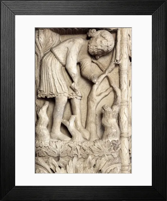Framed Print : Romanesque portal by master sculptor Radovan (1240s), cathedral of St. Lawrence, Trogir Framed Print : Romanesque portal by master sculptor Radovan (1240s), cathedral of St. Lawrence, Trogir