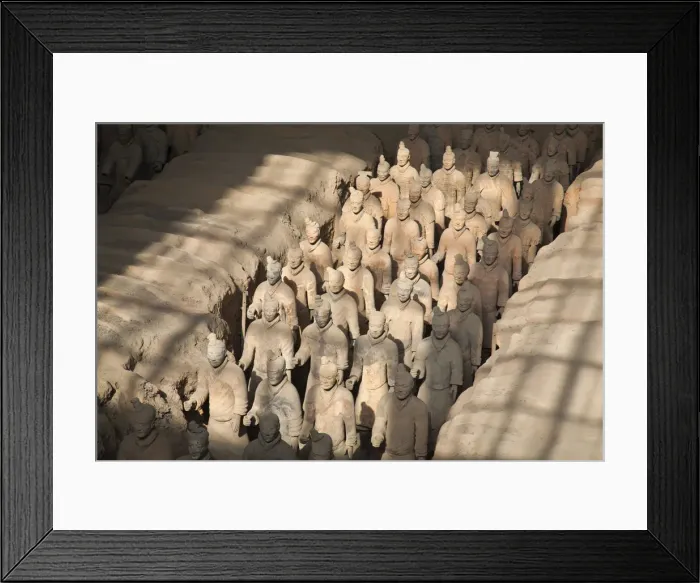 Framed Print : China, Shaanxi, Xi an, The Terracotta Army Museum, Terracotta warriors