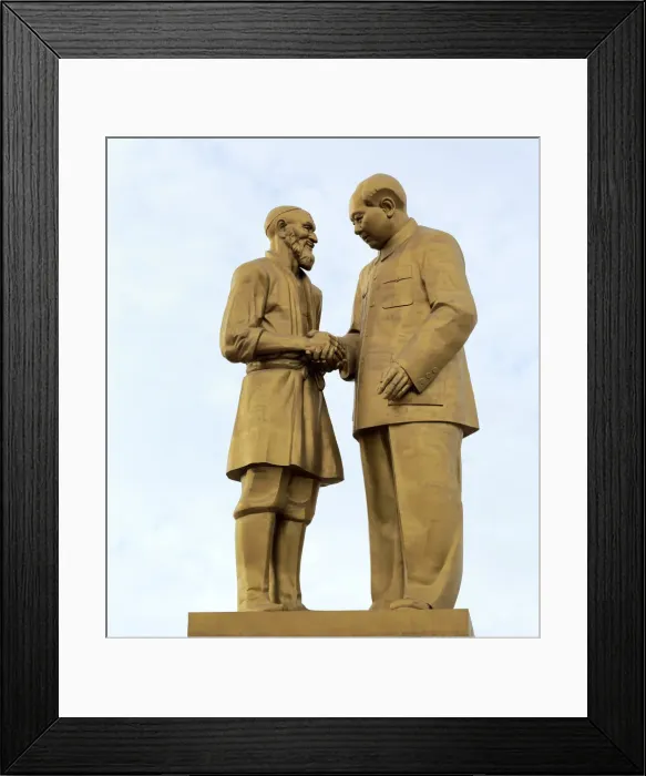 Framed Print : Kurban Tulum and Chairman Mao Zedong Monument, Unity Square, Hotan, Hotan Prefecture Framed Print : Kurban Tulum and Chairman Mao Zedong Monument, Unity Square, Hotan, Hotan Prefecture