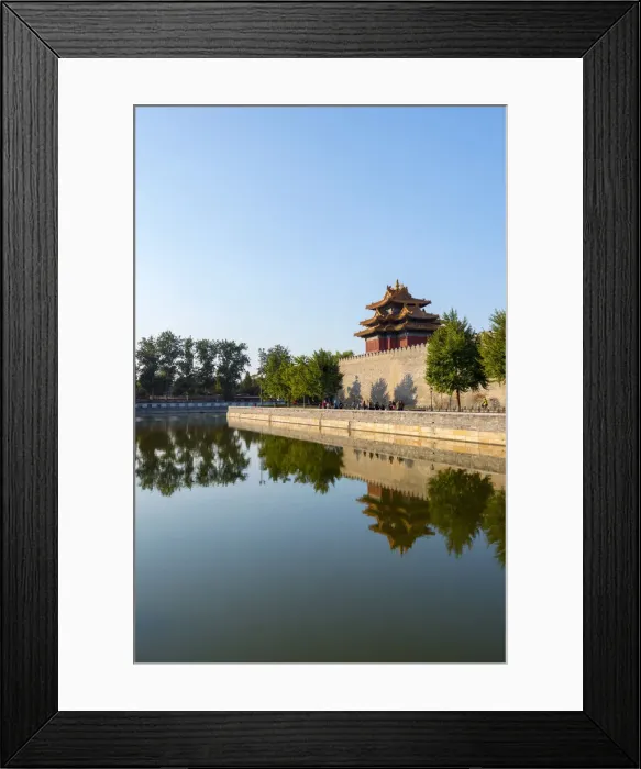 Framed Print : China, Beijing, Forbidden City, Palace Moat