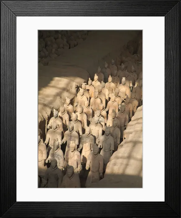 Framed Print : China, Shaanxi, Xi an, The Terracotta Army Museum, Terracotta warriors