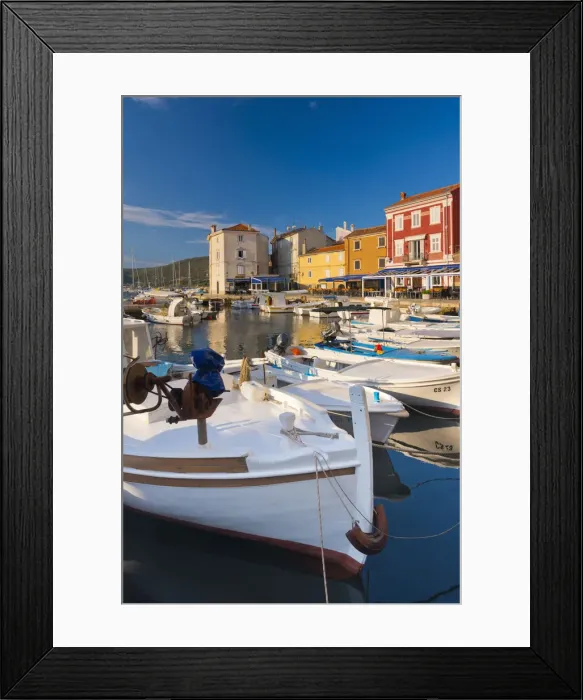 Framed Print : Croatia, Cres, Cres Town, Harbour Framed Print : Croatia, Cres, Cres Town, Harbour