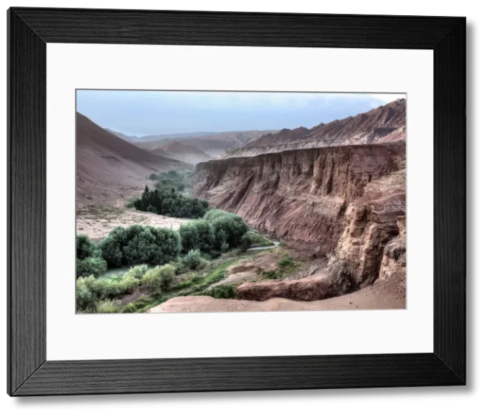 Framed Print : Flaming Mountains, Bezeklik Caves, Xinjiang Uyghur Autonomous Region, China Framed Print : Flaming Mountains, Bezeklik Caves, Xinjiang Uyghur Autonomous Region, China