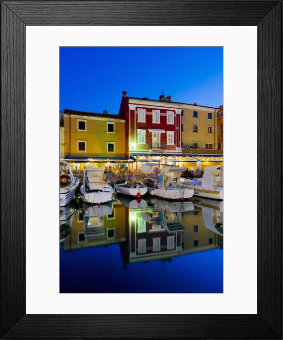 Framed Print : Croatia, Cres, Cres Town, Harbour Framed Print : Croatia, Cres, Cres Town, Harbour