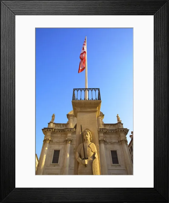 Framed Print : Orlandos Column and the Church of St. Blaise, Dubrovnik, Dalmatia, Croatia Framed Print : Orlandos Column and the Church of St. Blaise, Dubrovnik, Dalmatia, Croatia