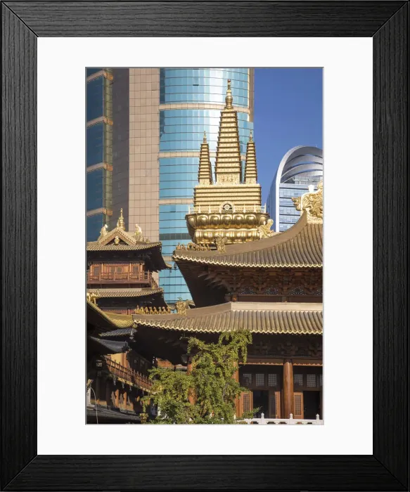 Framed Print : Jing An temple, Shanghai, China Framed Print : Jing An temple, Shanghai, China