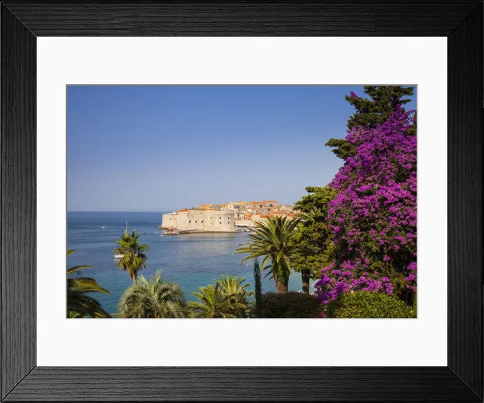 Framed Print : Harbour, Dubrovnik, Dalmatia, Croatia