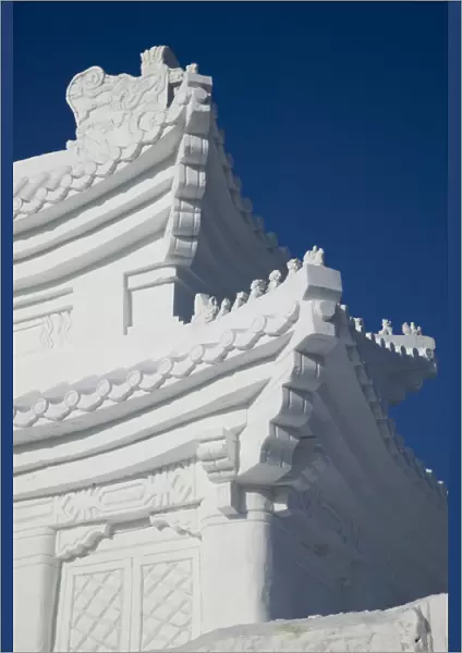 China, Heilongjiang, Harbin International Sun Island Snow Sculpture Art Fair