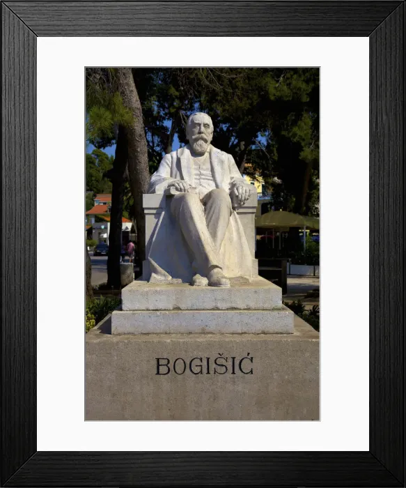 Framed Print : Baltazar Bogisic Statue, Cavtat, Dalmatia, Croatia Framed Print : Baltazar Bogisic Statue, Cavtat, Dalmatia, Croatia