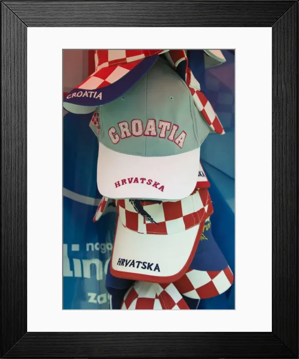 Framed Print : Croatia, Zagreb, Dolac Market, Croatian Souvenir Hats Framed Print : Croatia, Zagreb, Dolac Market, Croatian Souvenir Hats