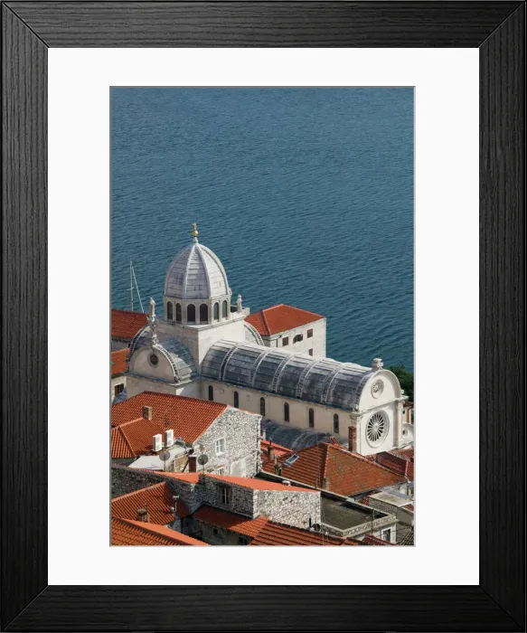 Framed Print : Croatia, Sibenik, Knin Region, Sibenik, Cathedral of St. Jacob (b. 1536) from the St Framed Print : Croatia, Sibenik, Knin Region, Sibenik, Cathedral of St. Jacob (b. 1536) from the St