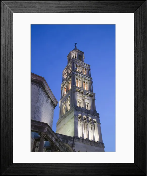 Framed Print : Croatia, Central Dalmatia, Split, Old town, Cathedral of St. Domnius Tower Framed Print : Croatia, Central Dalmatia, Split, Old town, Cathedral of St. Domnius Tower