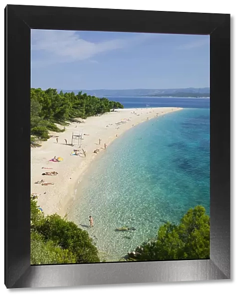 Croatia, Central Dalmatia, Brac Island, Bol, Zlatni Rat Beach