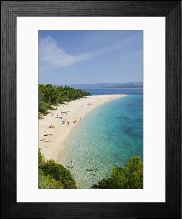 Framed Print : Croatia, Central Dalmatia, Brac Island, Bol, Zlatni Rat Beach Framed Print : Croatia, Central Dalmatia, Brac Island, Bol, Zlatni Rat Beach