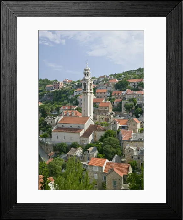 Framed Print : Croatia, Central Dalmatia, Brac Island, Lozisca Framed Print : Croatia, Central Dalmatia, Brac Island, Lozisca