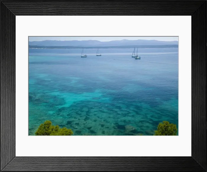Framed Print : Croatia, Central Dalmatia, Brac Island, Bol, CHvarski Channel Framed Print : Croatia, Central Dalmatia, Brac Island, Bol, CHvarski Channel
