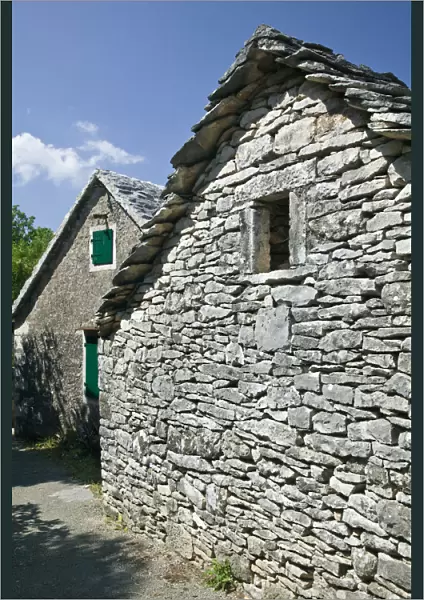 Croatia, Central Dalmatia, Brac Island, Skrip, Stone House
