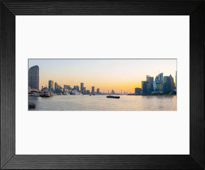Framed Print : China, Shanghai, Pudong District, Huangpu River Framed Print : China, Shanghai, Pudong District, Huangpu River