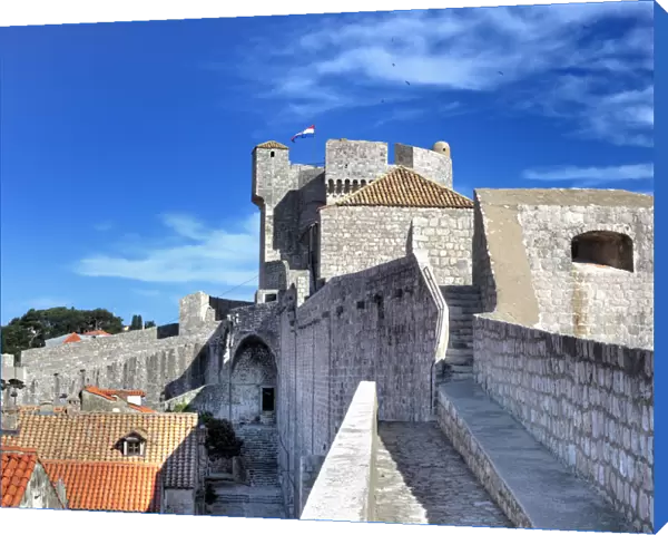 City walls, Dubrovnik, Dalmatia, Croatia