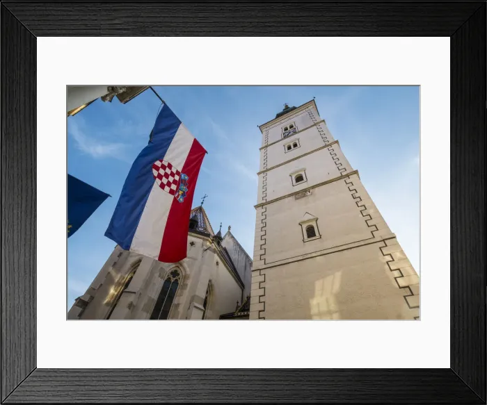 Framed Print : St. Marks Church, Old Town, Zagreb, Croatia Framed Print : St. Marks Church, Old Town, Zagreb, Croatia