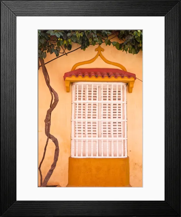 Framed Print : Colombia, Bolivar, Cartagena De Indias, Colonial window Framed Print : Colombia, Bolivar, Cartagena De Indias, Colonial window
