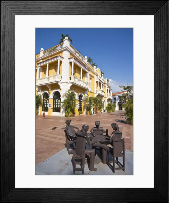 Framed Print : Colombia, Bolivar, Cartagena De Indias, Plaza de San Pedro Claver Framed Print : Colombia, Bolivar, Cartagena De Indias, Plaza de San Pedro Claver