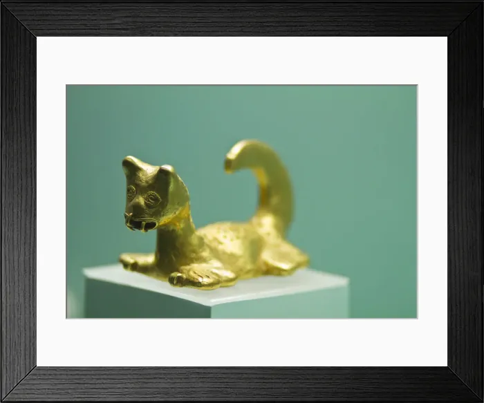 Framed Print : Colombia, Bolivar, Cartagena De Indias, Old Walled city, Plaza de Bolivar, Gold