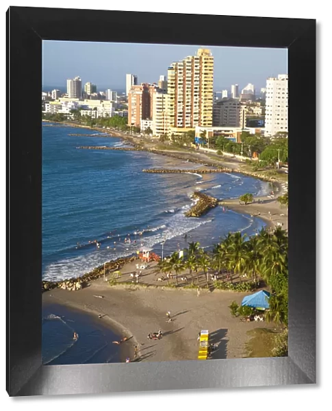Colombia, Bolivar, Cartagena De Indias, Bocogrande beach