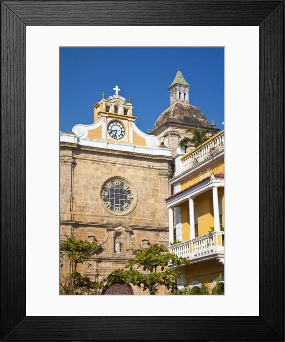 Framed Print : Colombia, Bolivar, Cartagena De Indias, Plaza de San Pedro Claver, San Pedro Claver Framed Print : Colombia, Bolivar, Cartagena De Indias, Plaza de San Pedro Claver, San Pedro Claver