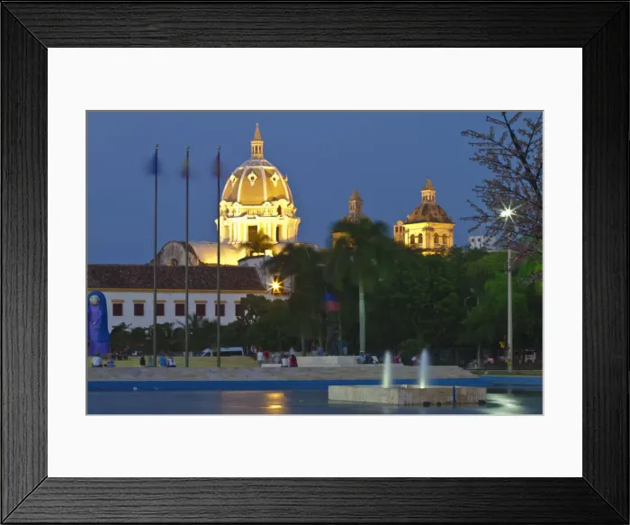Framed Print : Colombia, Bolivar, Cartagena De Indias, Naval museum and Dome of San Pedro Claver Framed Print : Colombia, Bolivar, Cartagena De Indias, Naval museum and Dome of San Pedro Claver