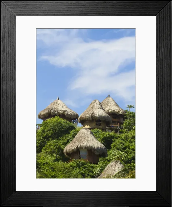 Framed Print : Colombia, Magdalena, Park Nacional Natural Tayrona, Canaveral, Canaveral Cabanas Ecohabs Framed Print : Colombia, Magdalena, Park Nacional Natural Tayrona, Canaveral, Canaveral Cabanas Ecohabs