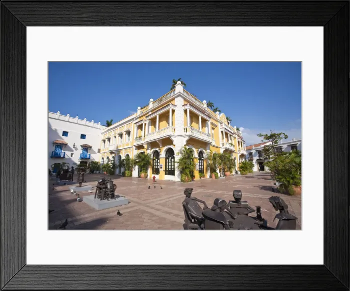 Framed Print : Colombia, Bolivar, Cartagena De Indias, Plaza de San Pedro Claver Framed Print : Colombia, Bolivar, Cartagena De Indias, Plaza de San Pedro Claver