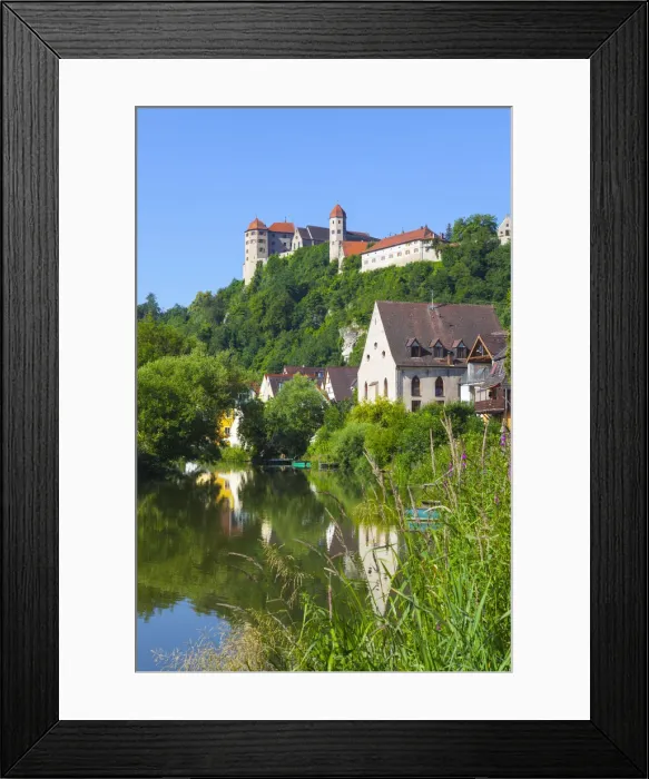 Framed Print : The picturesque Harburg Castle & Village, Harburg, Bavaria, Germany