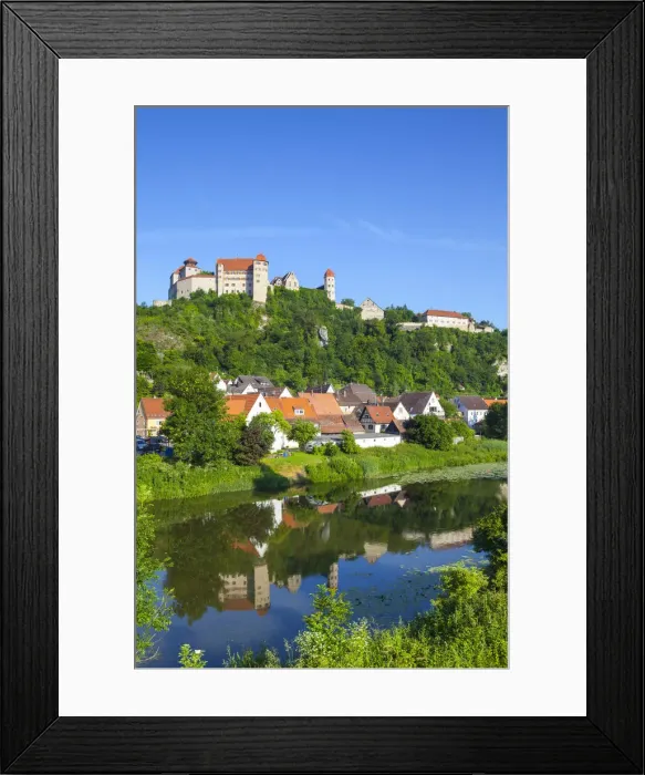 Framed Print : The picturesque Harburg Castle & Village, Harburg, Bavaria, Germany Framed Print : The picturesque Harburg Castle & Village, Harburg, Bavaria, Germany