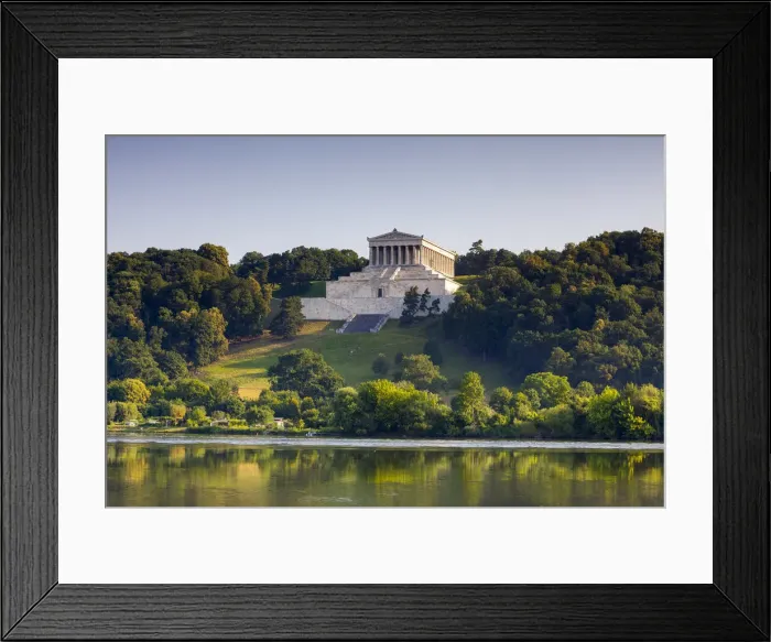 Framed Print : View towards the Valhalla Hall of Fame on Danube River near Donaustauf, Walhalla Framed Print : View towards the Valhalla Hall of Fame on Danube River near Donaustauf, Walhalla