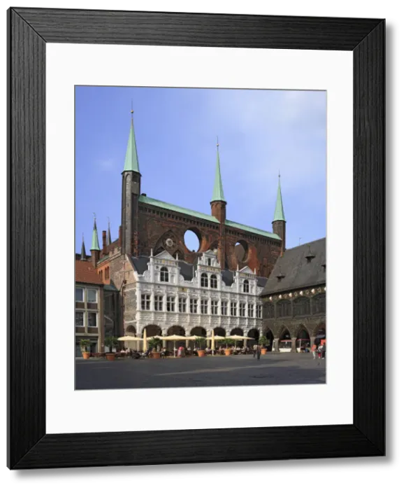 Framed Print : Town Hall, Lubeck, Schleswig-Holstein, Germany Framed Print : Town Hall, Lubeck, Schleswig-Holstein, Germany