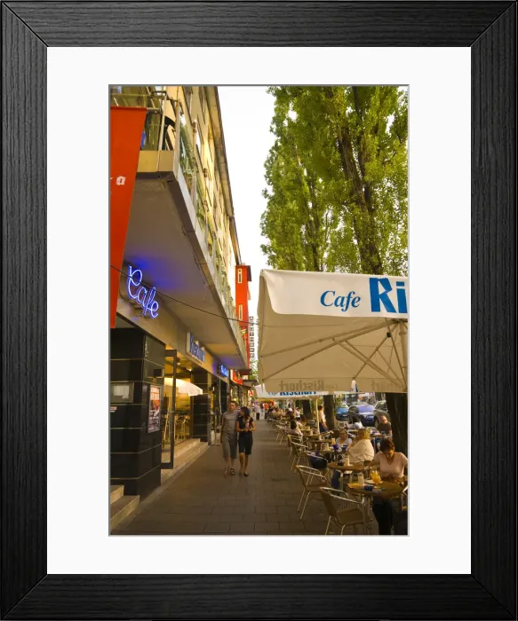 Framed Print : Germany, Bavaria (Bayern), Munich (MAonchen), Leopoldstrasse, Bars Framed Print : Germany, Bavaria (Bayern), Munich (MAonchen), Leopoldstrasse, Bars