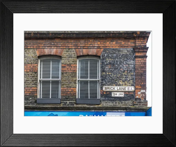 Framed Print : Brick Lane, East End, London, England, UK Framed Print : Brick Lane, East End, London, England, UK