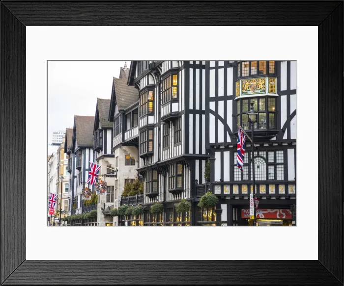 Framed Print : Liberty London, London, Engand, UK Framed Print : Liberty London, London, Engand, UK