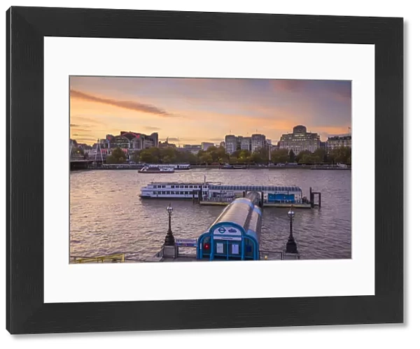 Festival Pier, River Thames, London, England, UK