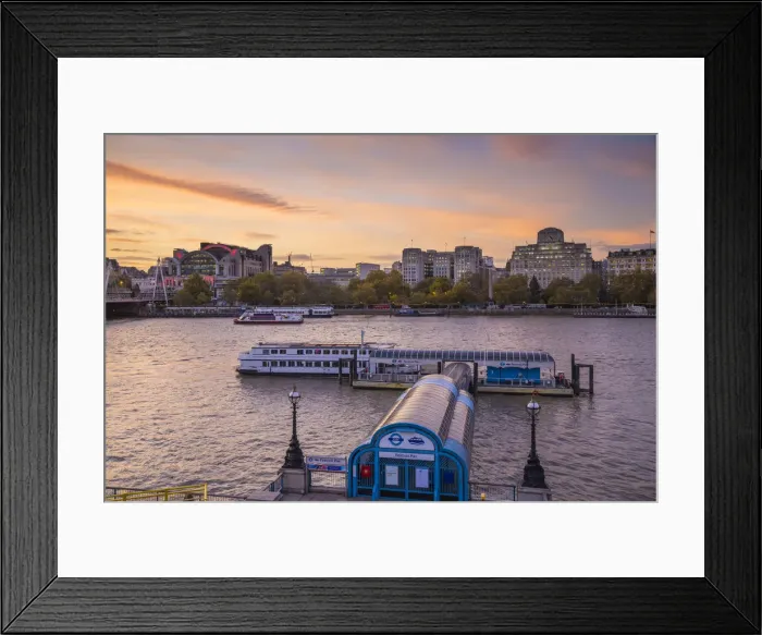 Framed Print : Festival Pier, River Thames, London, England, UK Framed Print : Festival Pier, River Thames, London, England, UK