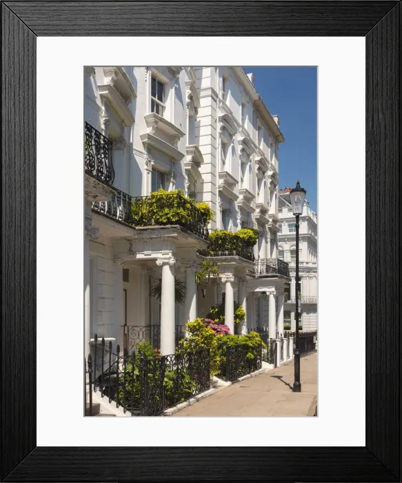 Framed Print : UK, England, London, Kensington and Chelsea, Ladbroke Grove, Lansdowne Crescent Framed Print : UK, England, London, Kensington and Chelsea, Ladbroke Grove, Lansdowne Crescent