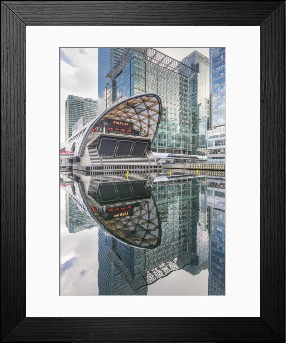 Framed Print : Crossrail station, Canary Wharf, London, England, UK Framed Print : Crossrail station, Canary Wharf, London, England, UK