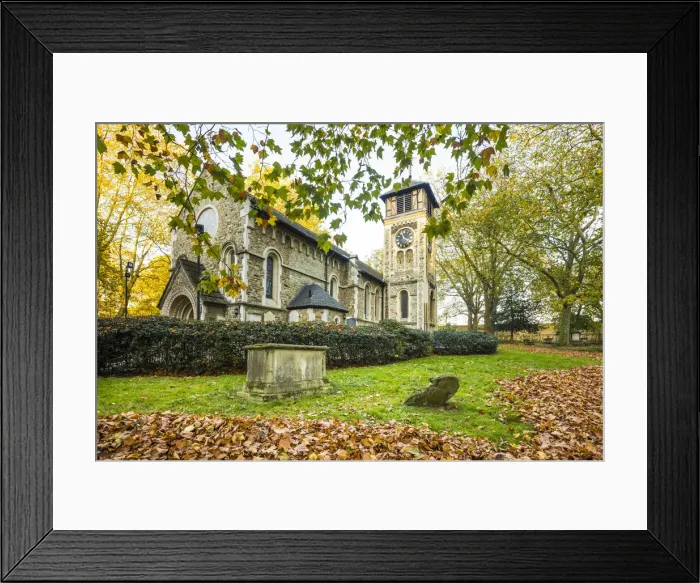 Framed Print : St. Pancras Old Church, Kings Cross, London, England, UK Framed Print : St. Pancras Old Church, Kings Cross, London, England, UK