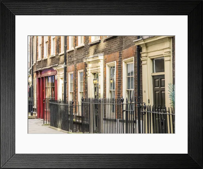 Framed Print : Georgian buildings, Soho, London, England, UK Framed Print : Georgian buildings, Soho, London, England, UK