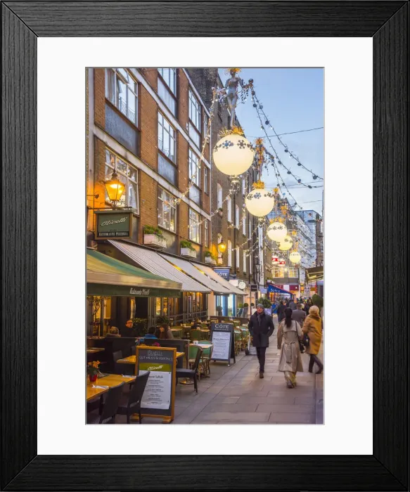 Framed Print : UK, England, London, The West End, off Oxford Street, St. Christophers Place Framed Print : UK, England, London, The West End, off Oxford Street, St. Christophers Place